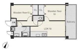 メゾン・ド・エピス【5階】の間取り