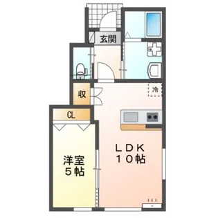 grand parace(グランドパレス)奥州II【1階】の間取り