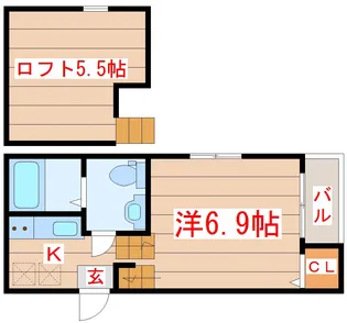 アネックス宮町【1階】の間取り
