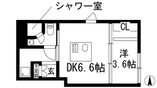 ステーションスクエアさくら通り【2階】の間取り