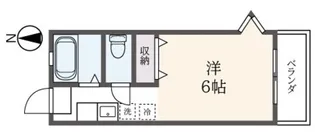 コーポ東川島B棟【2階】の間取り