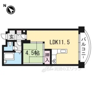 琵琶湖アーバンリゾート3番館【3階】の間取り