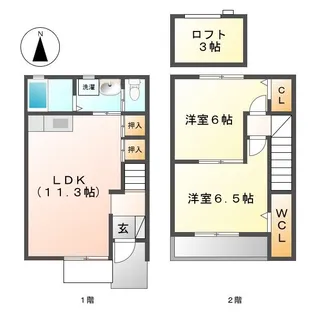グリーンハイツI【2階】の間取り