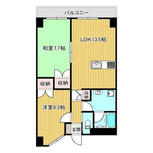 東加古川ミオ【6階】の間取り