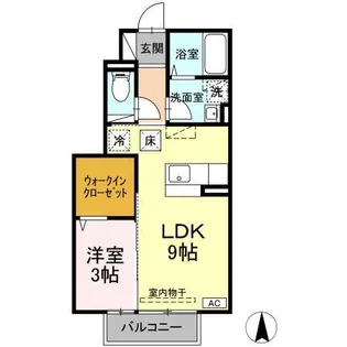 セジュールエスペランサ【1階】の間取り