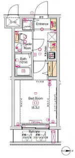 ヴォーガコルテ大崎【2階】の間取り