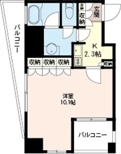 エスティメゾン浅草駒形【7階】の間取り