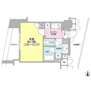 クオリア門前仲町【7階】の間取り