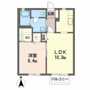 コーラルタウンA【2階】の間取り