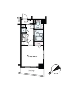 パークウェル銀座東【6階】の間取り