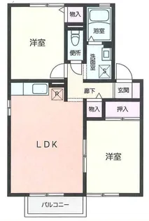 エクセルMITAKE【2階】の間取り