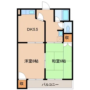 ハイツグロリヤ【1階】の間取り