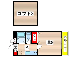 エステートピア寒川【2階】の間取り