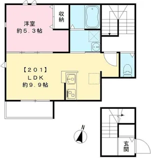 ルミリア【2階】の間取り