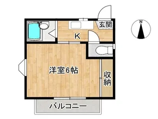 ハイツ勝武【2階】の間取り