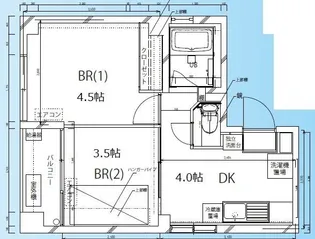 リヒトライフ侑里 東十条【4階】の間取り