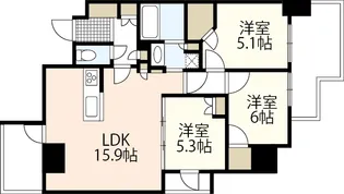 TK-7BLD.【5階】の間取り