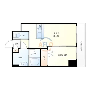 ウェルホームズ住吉大社【7階】の間取り