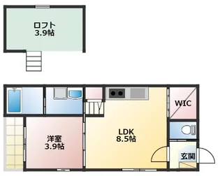 グリュッグ神宮西【2階】の間取り