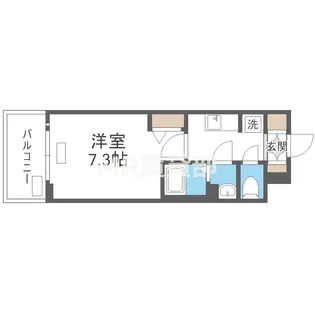 レシオス天王寺【2階】の間取り