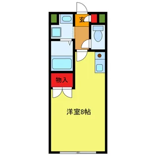 カーティアス坂戸【1階】の間取り