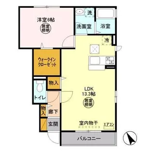 ゼルコーバ A【1階】の間取り