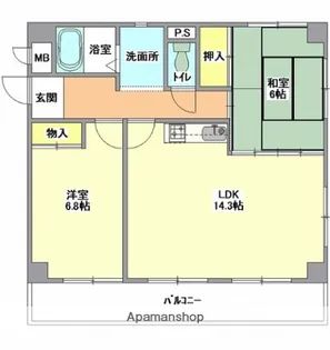 セントラルメゾン【2階】の間取り