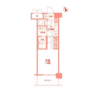 サンハイム鶴見【6階】の間取り