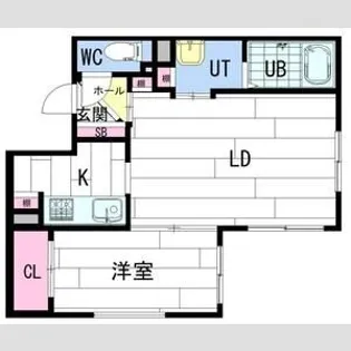 KULTA北13条東I【2階】の間取り