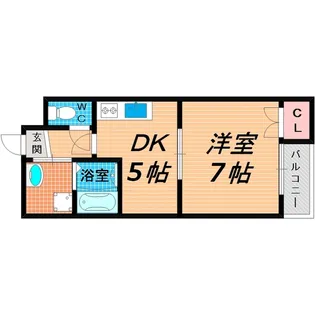 アッシュドゥエスペランス【2階】の間取り