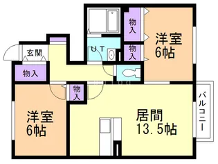 メゾン・ド・大野B【1階】の間取り