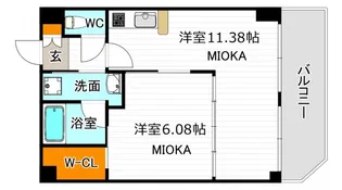 ジョイ・コート家七D棟【5階】の間取り