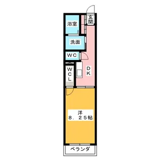 トゥルーハート名駅【1階】の間取り