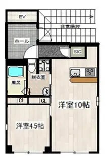 LUXES富士見町【6階】の間取り