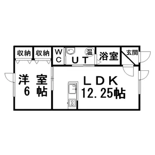 ワンダフル22【1階】の間取り