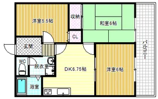 ハイツプレステージ【2階】の間取り