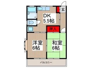 ホワイトレジデンス【2階】の間取り