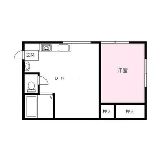 学大コーポ【1階】の間取り