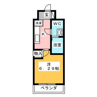 グランカーサさいたま新都心【9階】の間取り