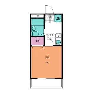 エコーハイツ英【3階】の間取り