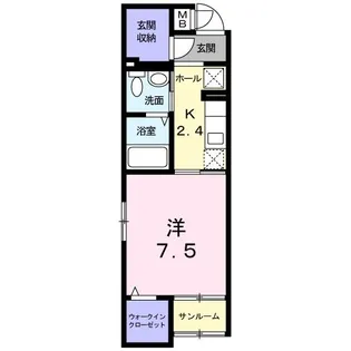メゾン・ド・クレール【1階】の間取り
