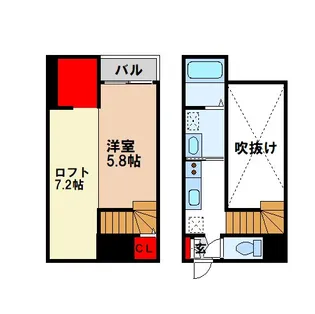 エスパシオ二日市【2階】の間取り