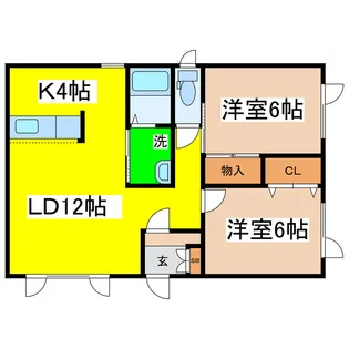 ドミール悠【2階】の間取り