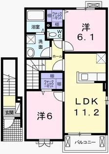 サンリット福崎II【2階】の間取り