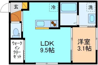 OURSBLANC【2階】の間取り