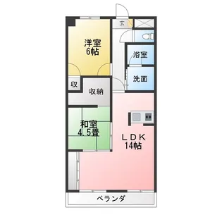 SOLEつつじが丘【1階】の間取り