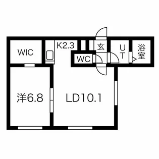 blanc(ブラン)本町【2階】の間取り