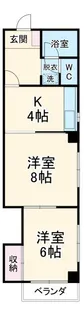 プロスパーハイツ【4階】の間取り