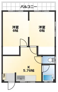 矢島荘【1階】の間取り