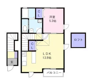 ア・レーズ【2階】の間取り